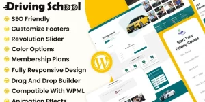 DriveOn - Driving School WordPress Theme can help you establish your driving school through an online presence. Easy to use