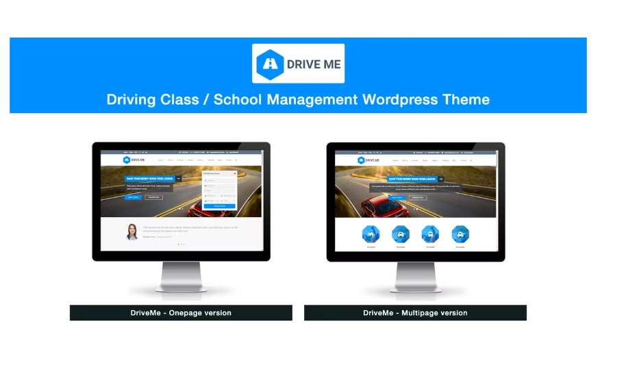 Driveme - Driving School WordPress Theme has been custom designed to suit any type of a training institute