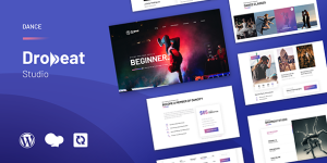 Elevate your dance studio site with Dropbeat – stunning design