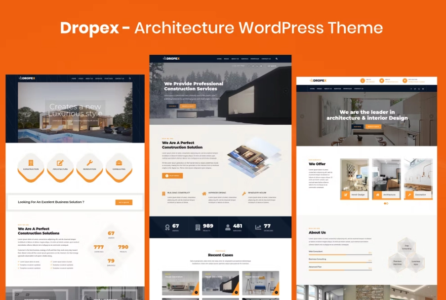 Dropex WordPress Theme is Responsive Professional