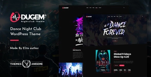 Create stunning night club and music event websites with Dugem. Easy drag-and-drop builder