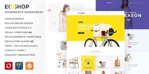 Create stunning online shops with ECOSHOP WordPress theme! Perfect for clothes