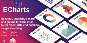 ECharts is an Elementor add-on that helps to create a professional