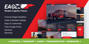 Elevate your logistics business with Eagle Logistics WordPress theme. Responsive