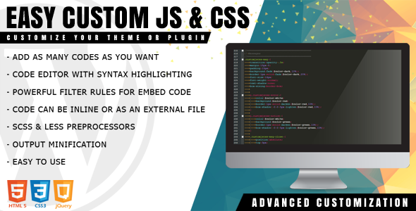 Revolutionize your WordPress site’s look with Easy Custom JS and CSS! Available on Bevaultx. Quick