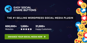 Enhance social sharing on your WordPress site with Easy Social Share Buttons. Available on platforms like Bevaultx