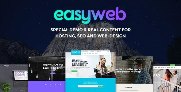 Build your website in minutes with Easyweb's advanced options