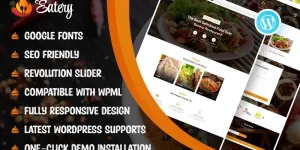 Eatery is delighted to welcome you! It's the ideal restaurant WordPress theme for showcasing any part of your restaurant