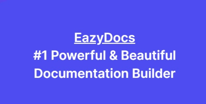 EazyDocs WordPress pluginn assist you in quickly and easily creating great looking documentation for your products. You get all the power of WordPress to create/add new docs