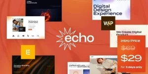 Echo is best suited for contemporary marketing studio and creative agency