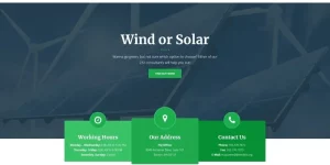 EcoPower is an alternative energy WordPress theme used by green tech