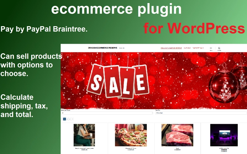 1. You can sell millions of products using our dragon ecommerce WordPress plugin. It will calculate total fee for the order and email the customer the money details (subtotal