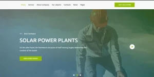 Ecopowex is an all-Gutenberg WordPress theme aimed at manufacturers of solar panels