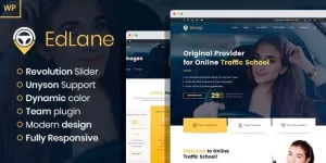 Discover EdLane – the ultimate Driving School WordPress theme