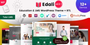 Unlock seamless eLearning with Edali – Education LMS WordPress Theme. Perfect for educational institutions