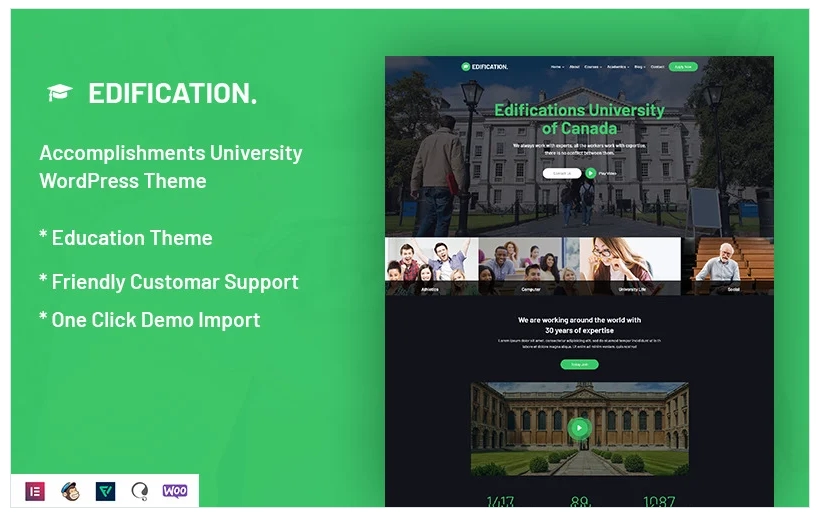 Discover Edification – the ultimate Accomplishments University WordPress theme! With its fully responsive design