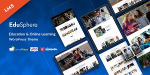 Create a stellar online learning platform with Edusphere - Education  Online Learning WordPress Theme. Fully customizable