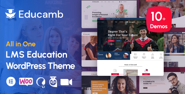 Transform your education site with Educamb WordPress Theme. Sleek design