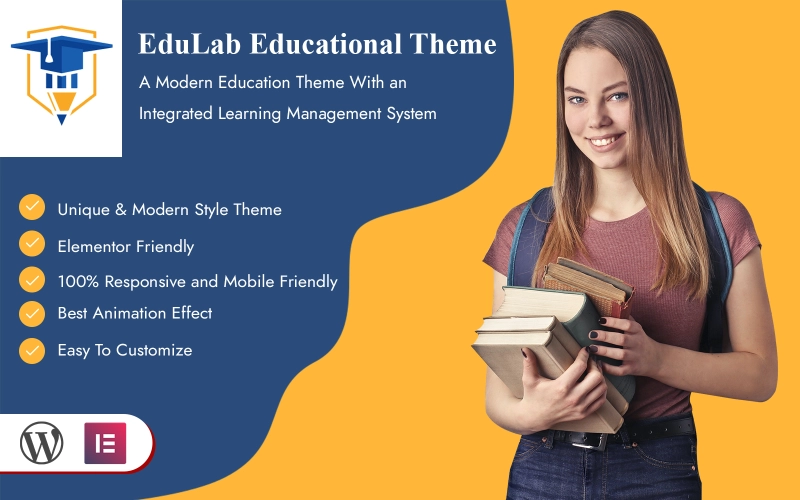 EduLab website theme is a fully-customizable WordPress theme for building all kinds of educational websites. Be it an educational institute