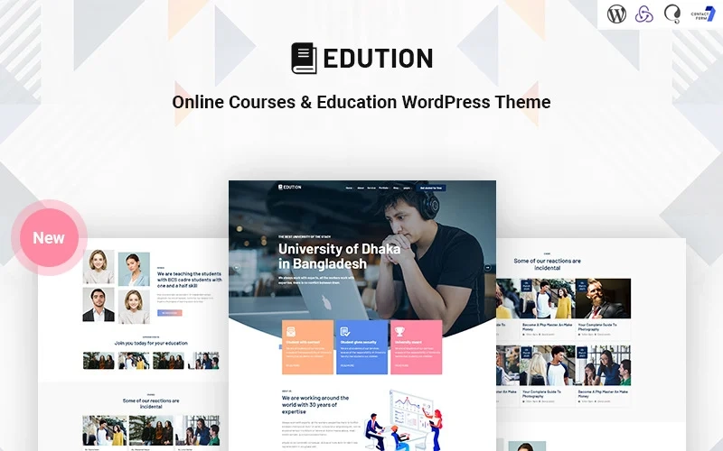 Edution is an exquisite Online Courses  Education intended for creating a personal online education and coaching website. the online portal to space education