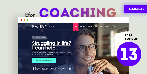 Efor – Coaching Online Courses WordPress Theme is hands down one of the best picks for educators