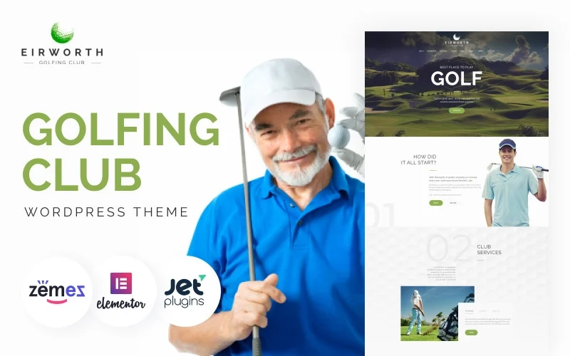 Eirworth - WordPress Theme for Golf Club For real fans of golf