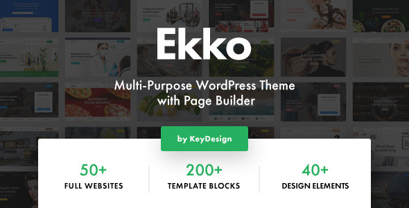 Unlock Ekko – a multipurpose WordPress theme with page builder