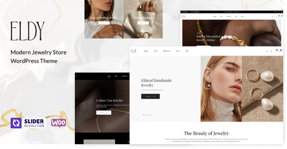 Transform your online jewelry store with the Eldy Jewelry Store WooCommerce Theme. This elegant and responsive theme offers stunning layouts