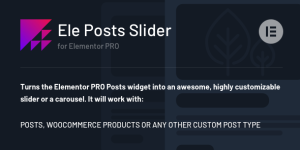 Transform any post type into dynamic sliders effortlessly with Ele Posts Slider for Elementor Pro. Enhance your site’s SEO and engage visitors seamlessly!