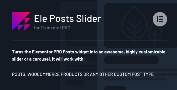 Transform any post type into dynamic sliders effortlessly with Ele Posts Slider for Elementor Pro. Enhance your site’s SEO and engage visitors seamlessly!