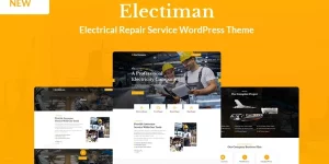 Electiman is an electricity service WordPress theme. The theme is modern