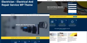 Electrician is a clean WordPress theme suitable for companies that provide Electrician