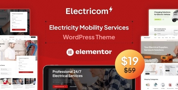 Unlock premium features with the Electricom WordPress theme from ThemeForest! Perfect for electricity and mobility services