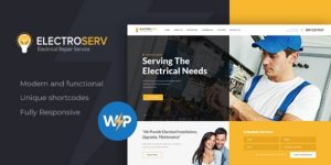 Transform your electrical repair business site with ElectroServ. Subscribe to Bevaultx for this premium WordPress theme and more. SEO optimized and feature-rich.