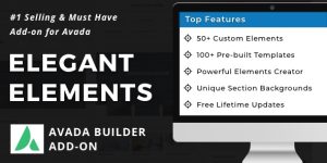 Elegant Elements for Fusion Builder plugin is an add-on for Fusion Builder page builder for Avada. A must-have add-on for Avada and Fusion Builder. Design your stunning website