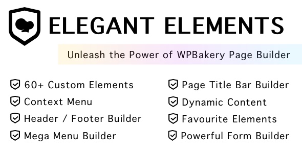 Elegant Elements is an add-on for WPBakery Page Builder and requires the plugin WPBakery Page Builder plugin to be installed and active in order to use it. Elegant Elements for WPBakery Page Builder is a complete web design toolkit that helps you design your websites faster and without having any…