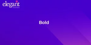 Discover Elegant Themes Bold