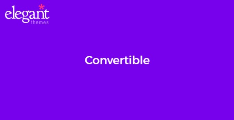 Discover Elegant Themes Convertible