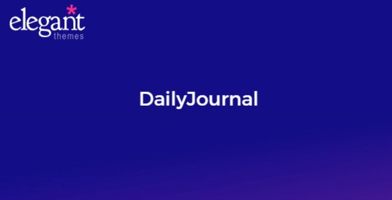 Discover Elegant Themes DailyJournal