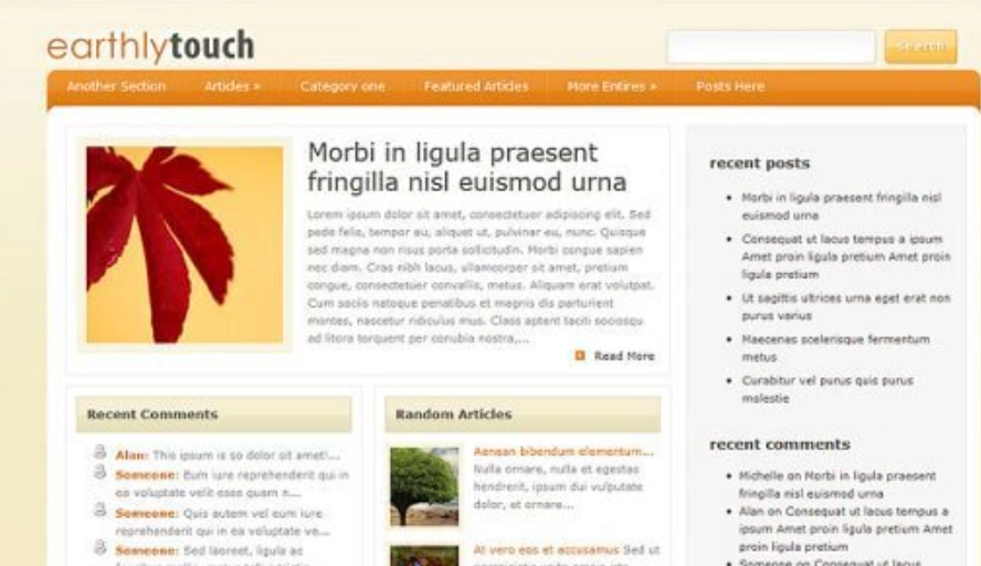 Discover the Elegant Themes EarthlyTouch WordPress Theme