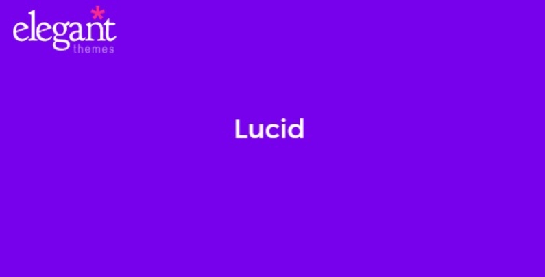 Discover Elegant Themes Lucid