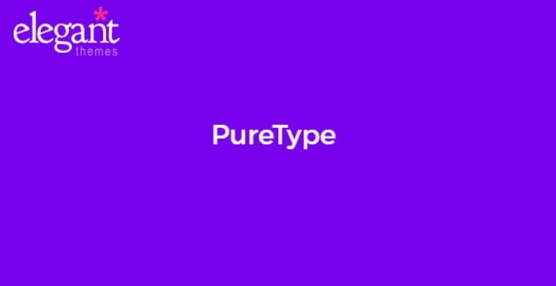 Discover Elegant Themes PureType