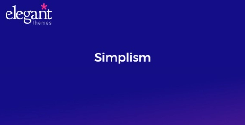 Discover Elegant Themes Simplism