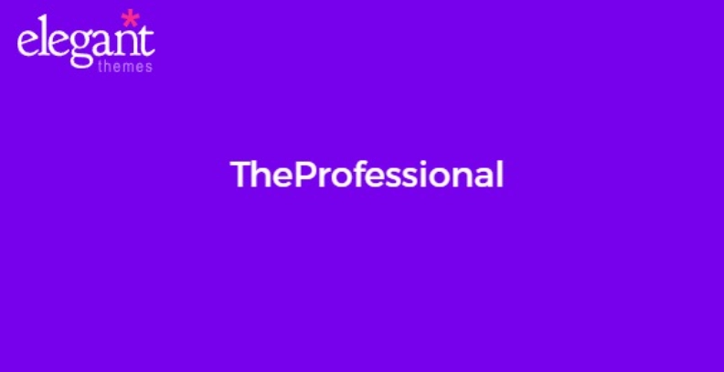 Discover Elegant Themes TheProfessional