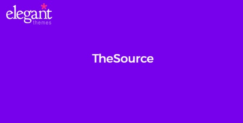 Discover Elegant Themes TheSource