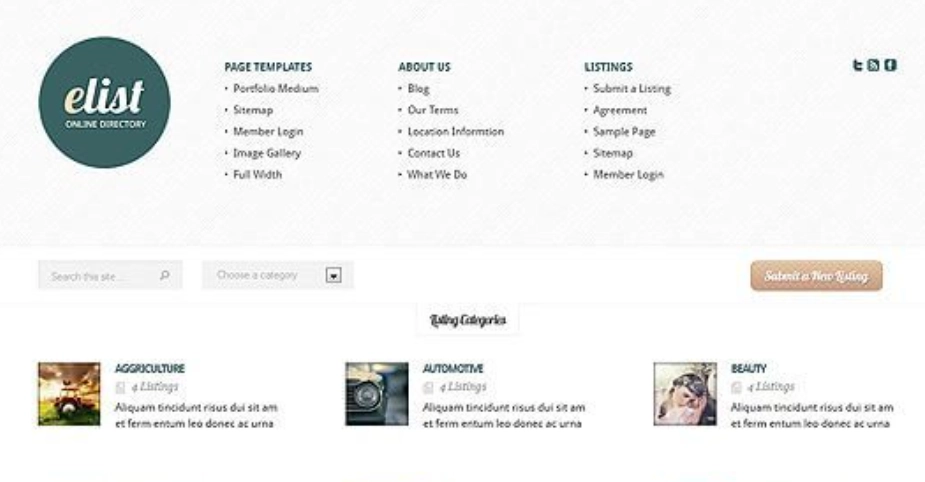 Discover the eList WordPress Theme by Elegant Themes