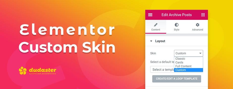 This plugin adds new skin to Elementor Page Builder Posts and Posts Archive widget. You can design a loop item just like a single template and it would be used as a skin. The Pro plugin is an add-on for the free plugin Elementor Custom Skin and comes with extra…