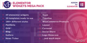 Welcome to Elementor Widgets Mega Pack. With this awesome plugin