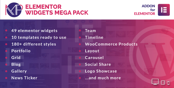 Welcome to Elementor Widgets Mega Pack. With this awesome plugin