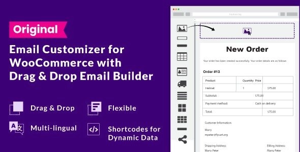 Transform your WooCommerce emails with Email Customizer! Effortlessly personalize colors